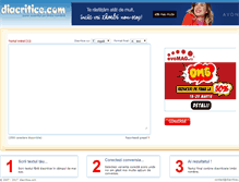 Tablet Screenshot of diacritice.com